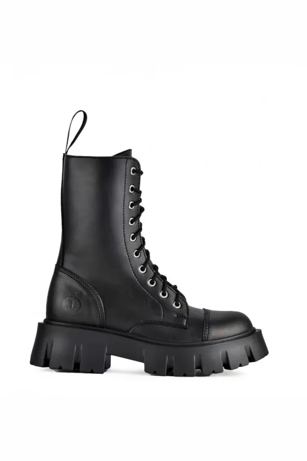 Altercore Damen vegan Stiefel Glown Black